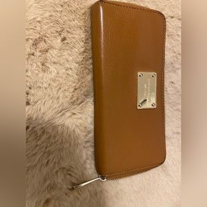 Michael Kors, brown leather wallet